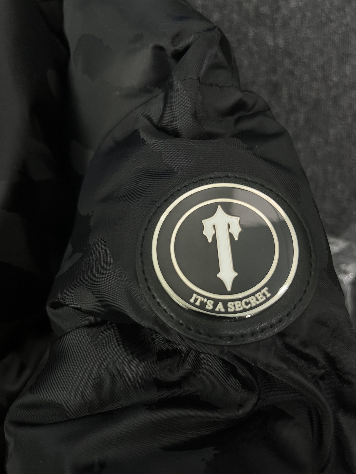 Campera Trapstar T Jacquard Puffer Negra