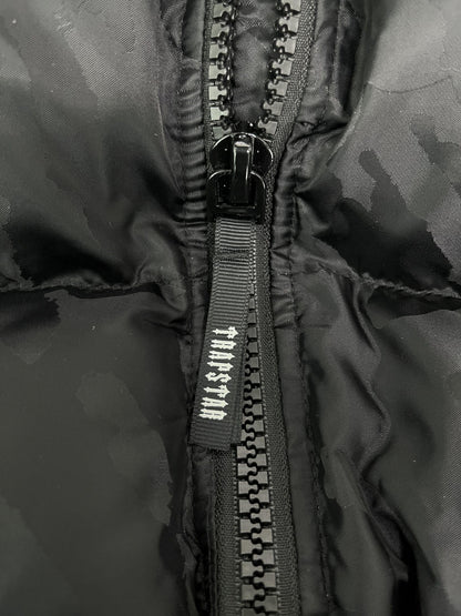 Campera Trapstar T Jacquard Puffer Negra