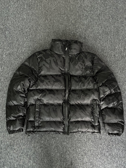 Campera Trapstar T Jacquard Puffer Negra