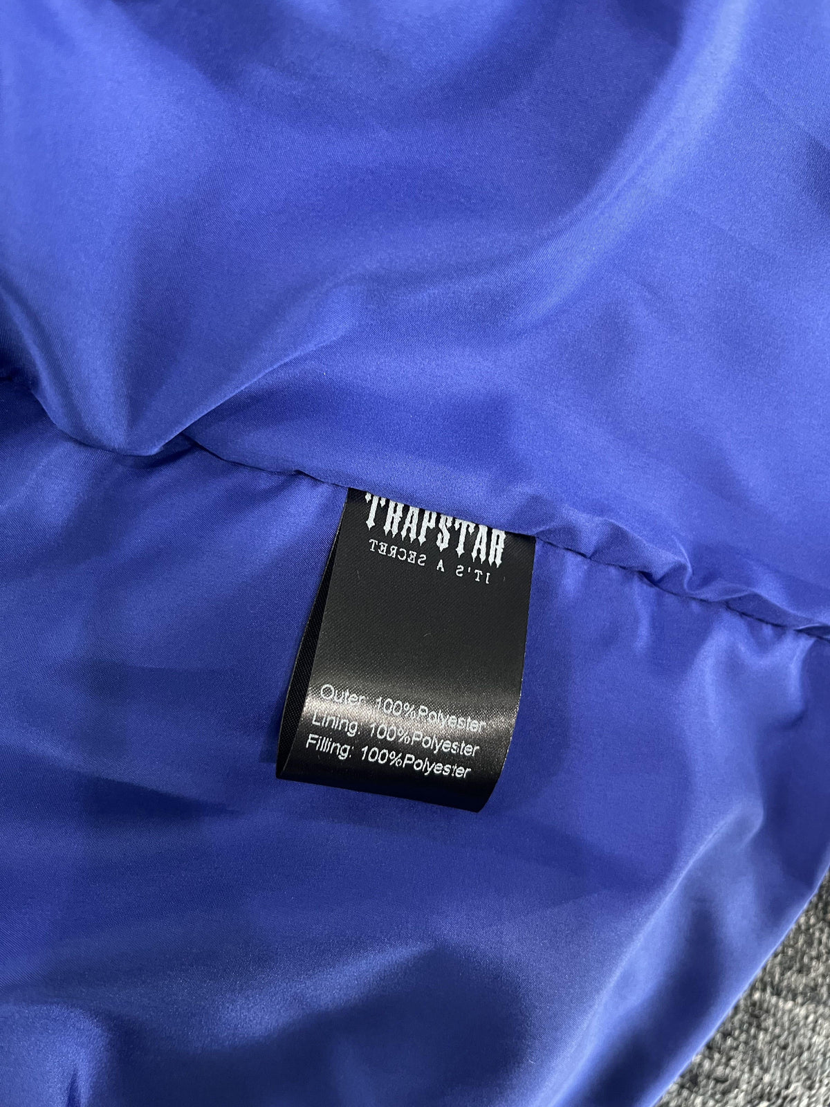 Campera Trapstar T Jacquard Puffer Azul