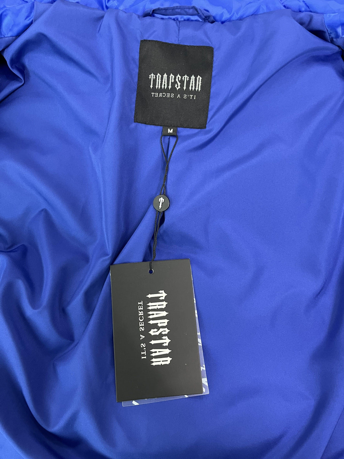 Campera Trapstar T Jacquard Puffer Azul