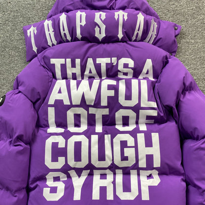 Campera Trapstar X Awful Lot Of Cough Syrup Puffer Violeta