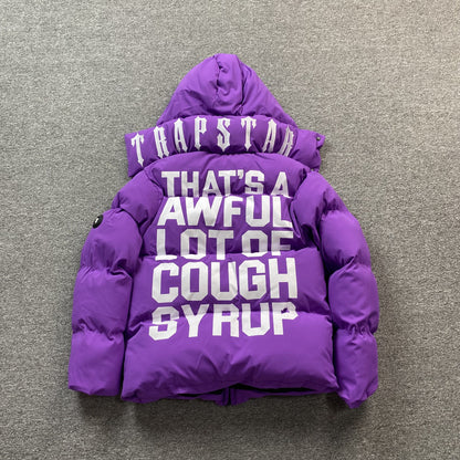 Campera Trapstar X Awful Lot Of Cough Syrup Puffer Violeta