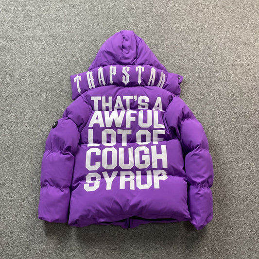 Campera Trapstar X Awful Lot Of Cough Syrup Puffer Violeta